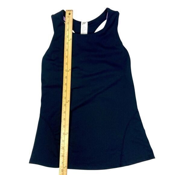 Fabletics Boost Built-In Bra Workout Tank Black Stretchy Gym Cross Fit Yoga Top - Picture 11 of 14